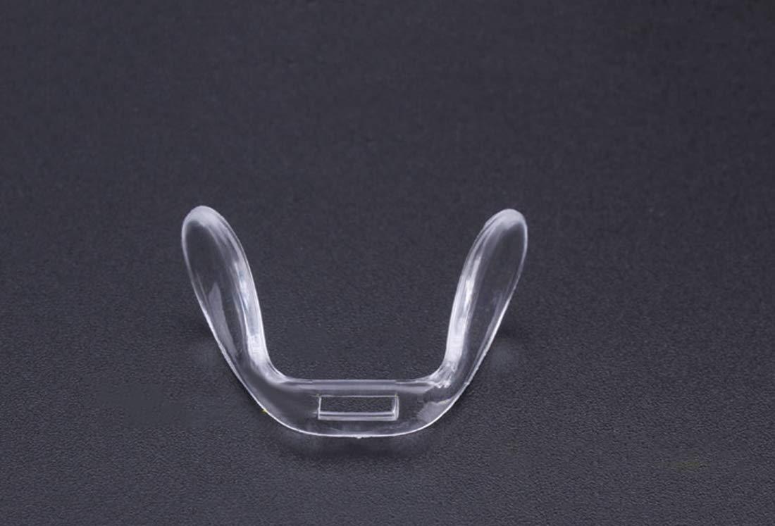 BEHLINE Saddle Bridge Nose Pads,BEHLINE One Piece Bridge Strap Anti-Slip Replacement Nosepads,U Shaped Screw-in Eyeglasses Nose Piece for Eyeglasses Eyeglass Glasses Eyewear Optical for Kids/Adult (Style 2)