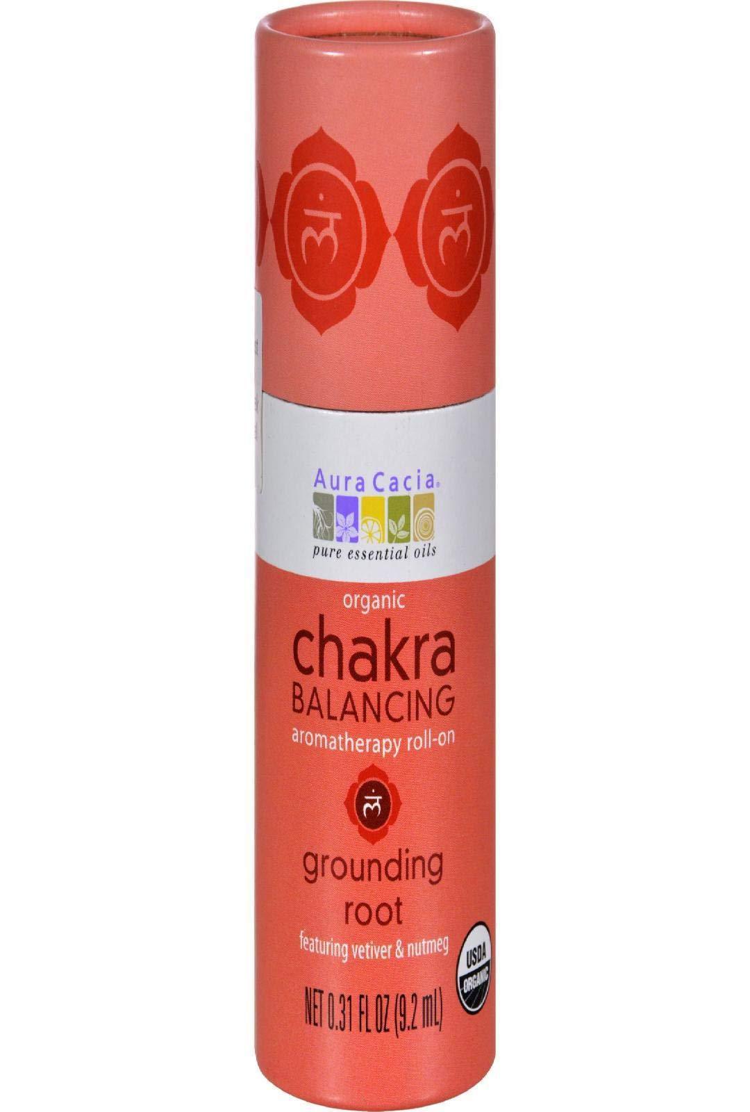 Aura Cacia Aura Cacia Organic Chakra Balancing Roll-On, Grounding Root, 0.31 fluid ounce