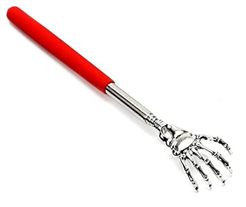 Frackson Frackson Extendable Itching Stick Back Massager, Long Massage Tools, Stainless Steel Heavy Duty Curved Back Itching Scratcher with Non-Slip Handle for Men Women Kids