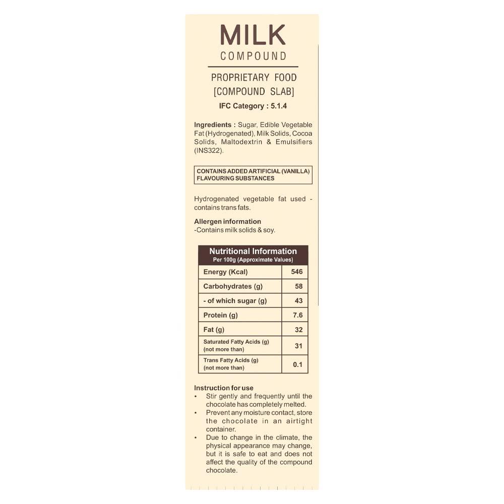 Chocoville Chocoville Milk Compound Slab 500g