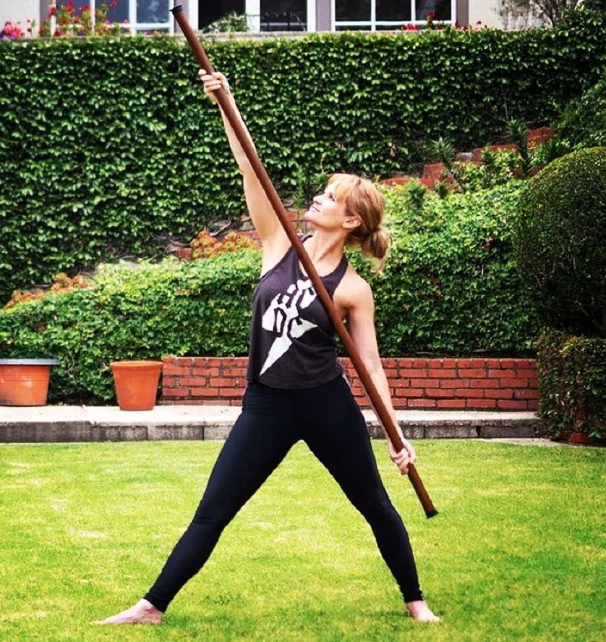 CRAFTCANE CRAFTCANE Cane Stick,Danda, Lathi for Exercise, Weight Loss, Yoga Stick, Stick for Morning Walk, Multipurpose Stick(6ft)(flexible)