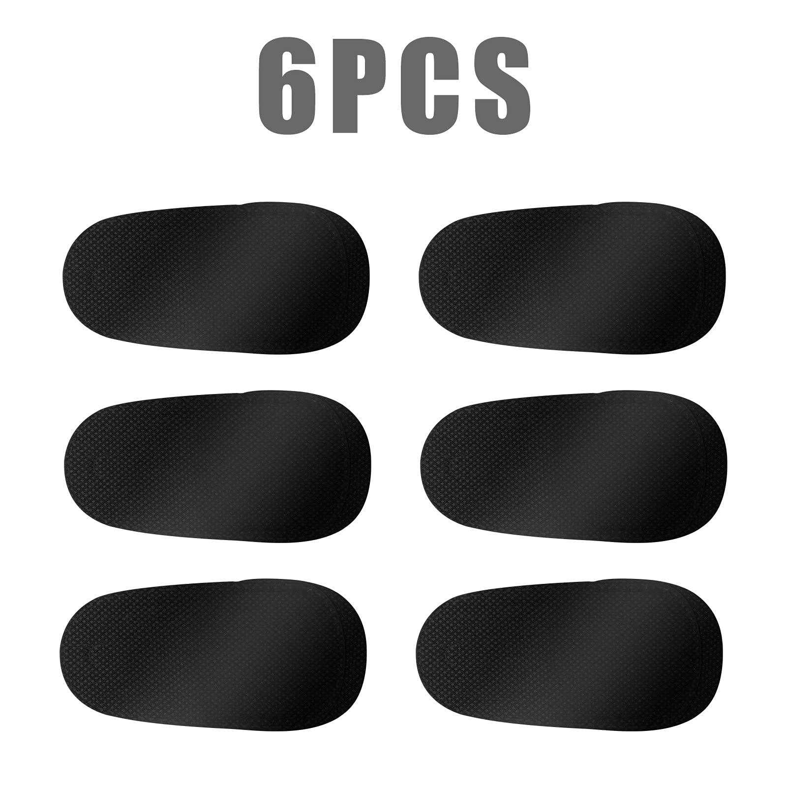 LUTER LUTER 6pcs Eye Patches for Glasses, Reusable Non-Woven Fabric Eye Patch to Cover Left Right Eye Improve Vision for Kids\' & Adults\' Lazy Eye Amblyopia Strabismus (Black, Medium)