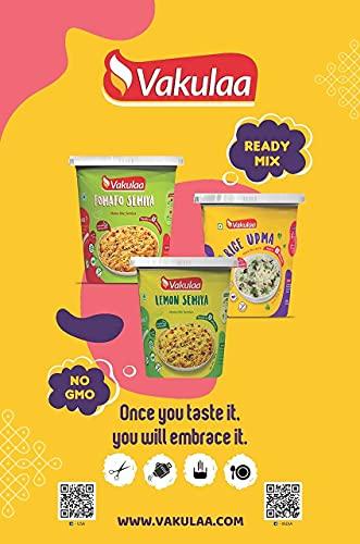 Vakulaa Vakulaa Cup Vermicelli / Sevai (Pack of 3) Tomato Semiya Ready to Eat Food Products are Tasty & Healthy - Teady to Cook & Ready to Eat Instant Indian Food Tomato Semiya is A Healthy Breakfast