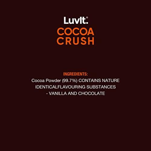 LuvIt. LuvIt Cocoa Crush - Cocoa Powder | Unsweetened, Vegan, Gluten Free | Perfect for Baking Cakes, Cookies | Shakes, Smoothies, Frosting making | Pack of 3-95g each