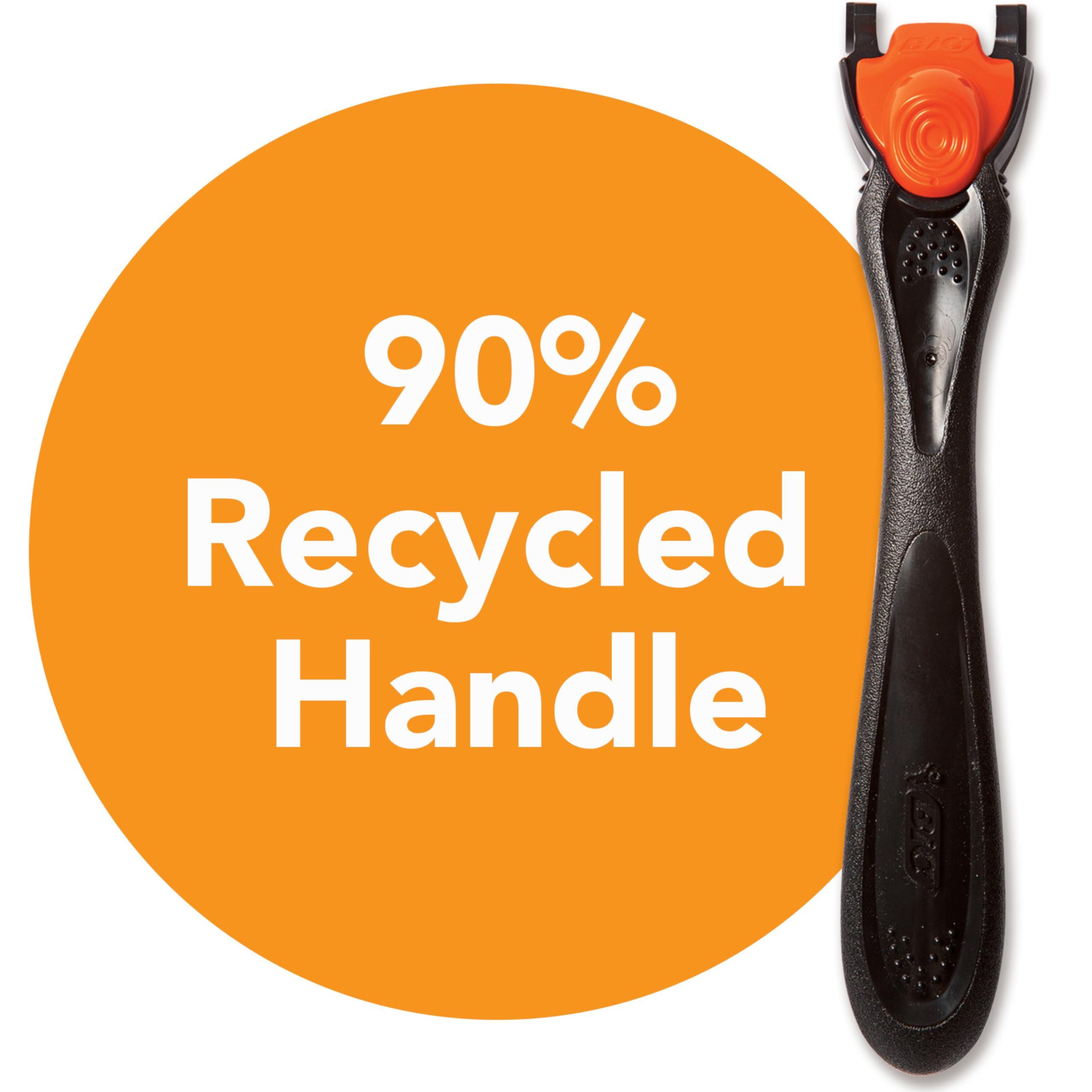 BIC BIC Hybrid Comfort 3 Disposable/System Shaver, Men, 6-Count