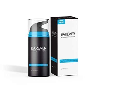 Barever Barever Natural Hair Inhibitor Cream For Reduction of Unwanted Body and Facial Hair in Women and Men 100 grams