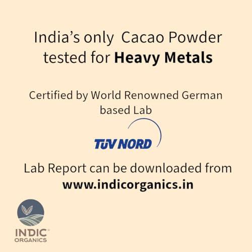 INDIC ORGANICS INDIC ORGANICS Artisanal Cacao Powder From Tulunadu Region Of Karnataka & Kerala | Non-Alkalized, Unsweetened, Slow Roasted & Minimally Processed | For Hot Chocolate & Baking(250 Grams)