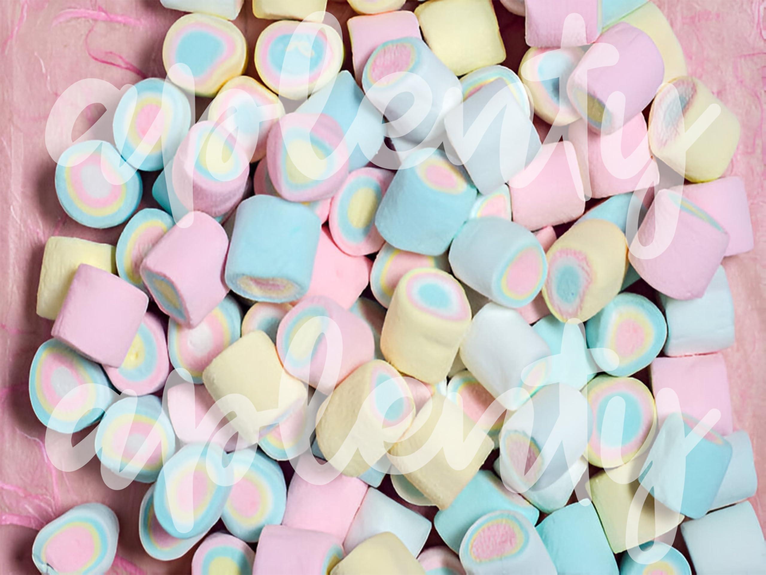 Tastify Tastify Vegan Mini Marshmallows Candy - 175 Gms (80 Pieces) ~ Assorted Fruit Flavour ~ Pure Veg Coloumn/Mini Shape Marshmallow