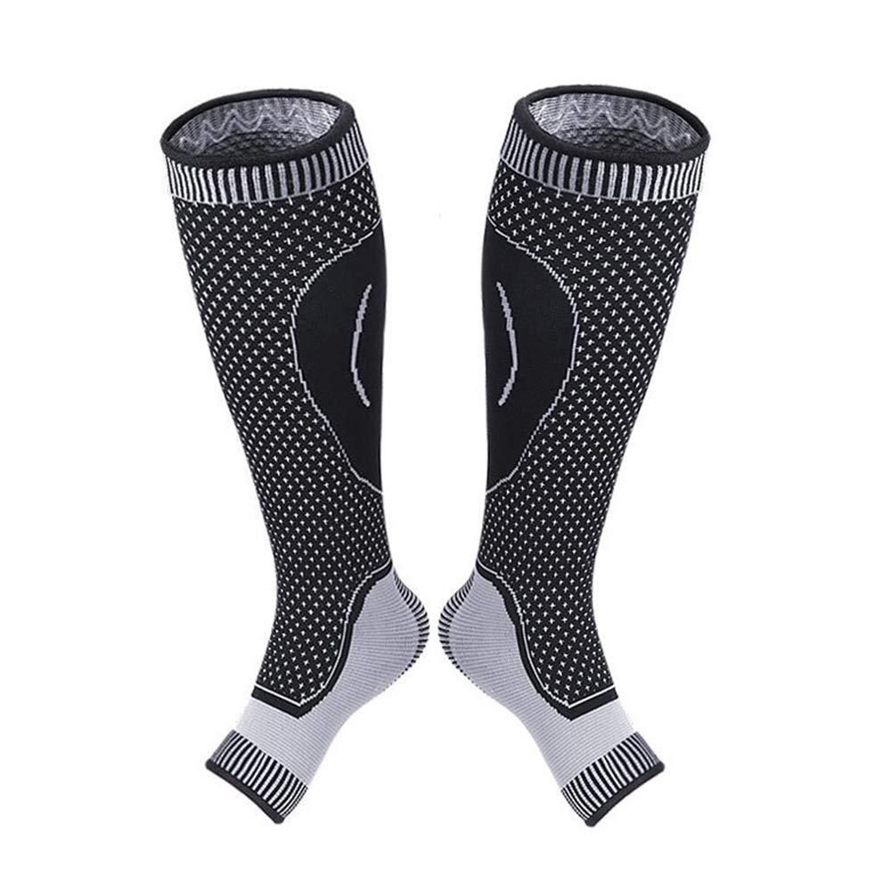Andoer 1 Pair Leg Support Socks Calf Sleeves Leg Socks for Runners Football Basketball Players Calf Pain Relief Calf Guard Arch Support Braces