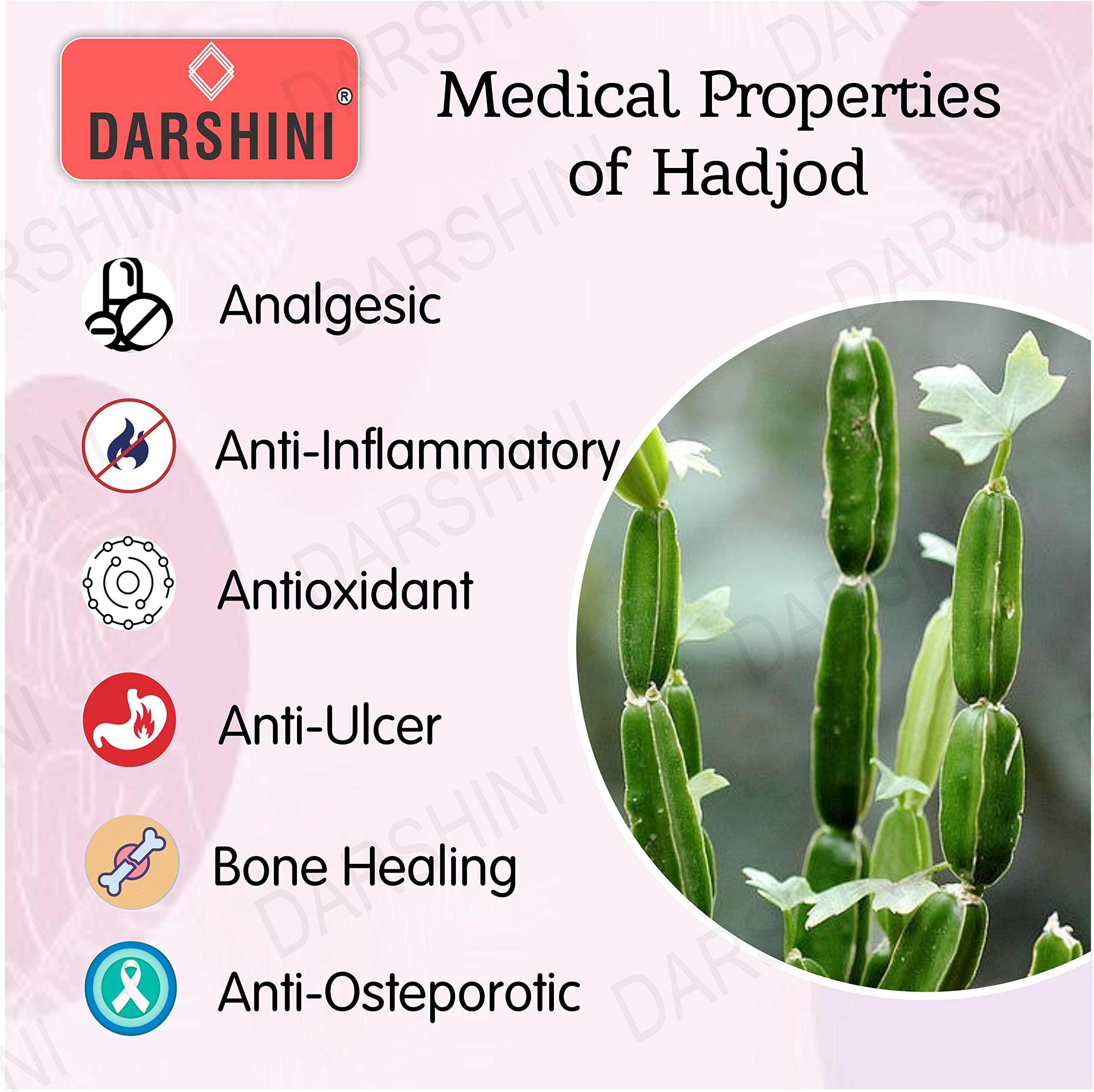 DARSHINI Darshini Hadjod/Pirandai/Cissus Quadrangularis Powder, 200g