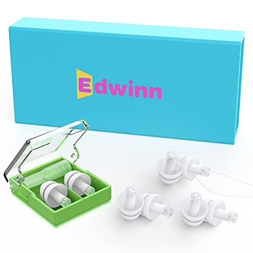 EDWINN EDWINN High Fidelity Earplugs - Invisible Hearing Protection Ear Plugs for Concerts, Musicians, Motorcycles, Work, Airplanes - Reusable Noise Reduction Ear Plugs for Noise Sensitivity Conditions