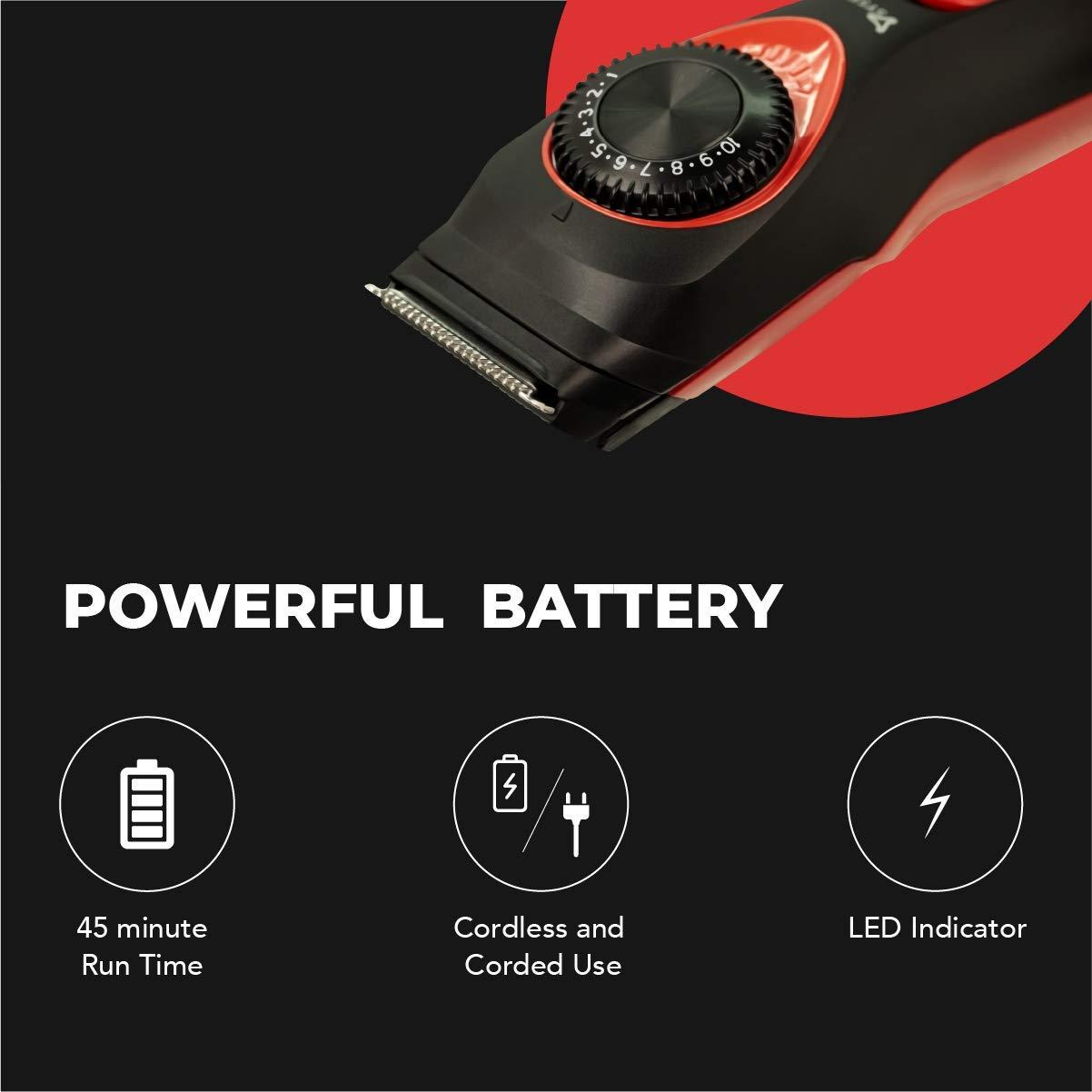 SYSKA SYSKA Ultratrim Ht700 Beard Trimmer (Black And Red),Men