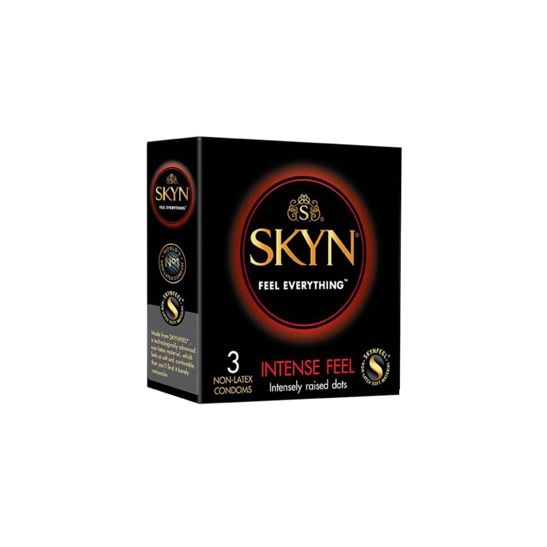 SKYN SKYN Intense Feel wave texture with Intensely raised Dots premium condom Pack of 6 count