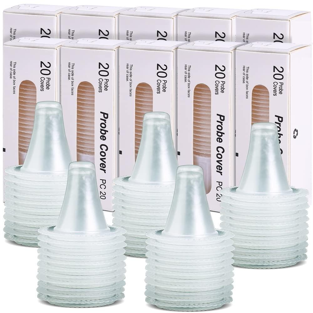 EssaUnica 200X Ear Thermometer Covers Lens Filters Refill Caps for All Braun ThermoScan Models, BPA Free and Disposable for Braun Thermoscan