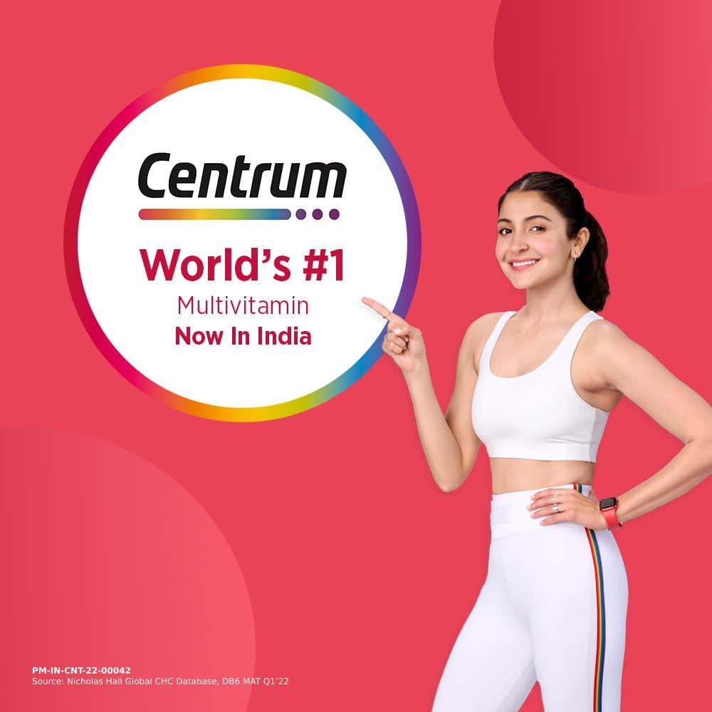 Centrum Centrum Kids Immune Fuel - 30 Gummies | Betaglucan (100% Veg) & Men, Multivitamin with Grape seed extract (Veg) 50s