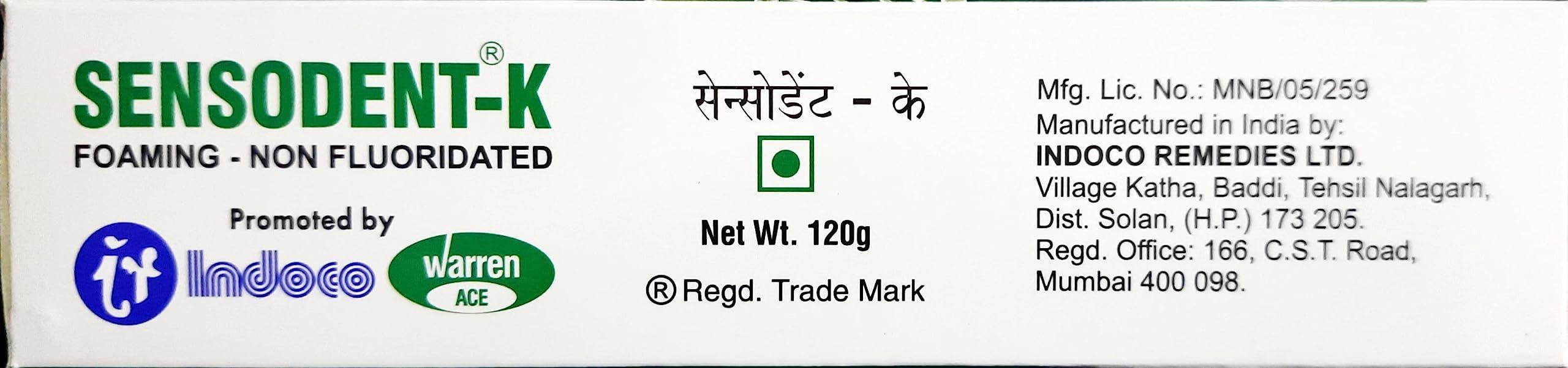 Sensodent-K Sensodent K Medicated Dental Cream - For Sensitive Teeth - Pack Of 3 (120 Gram)