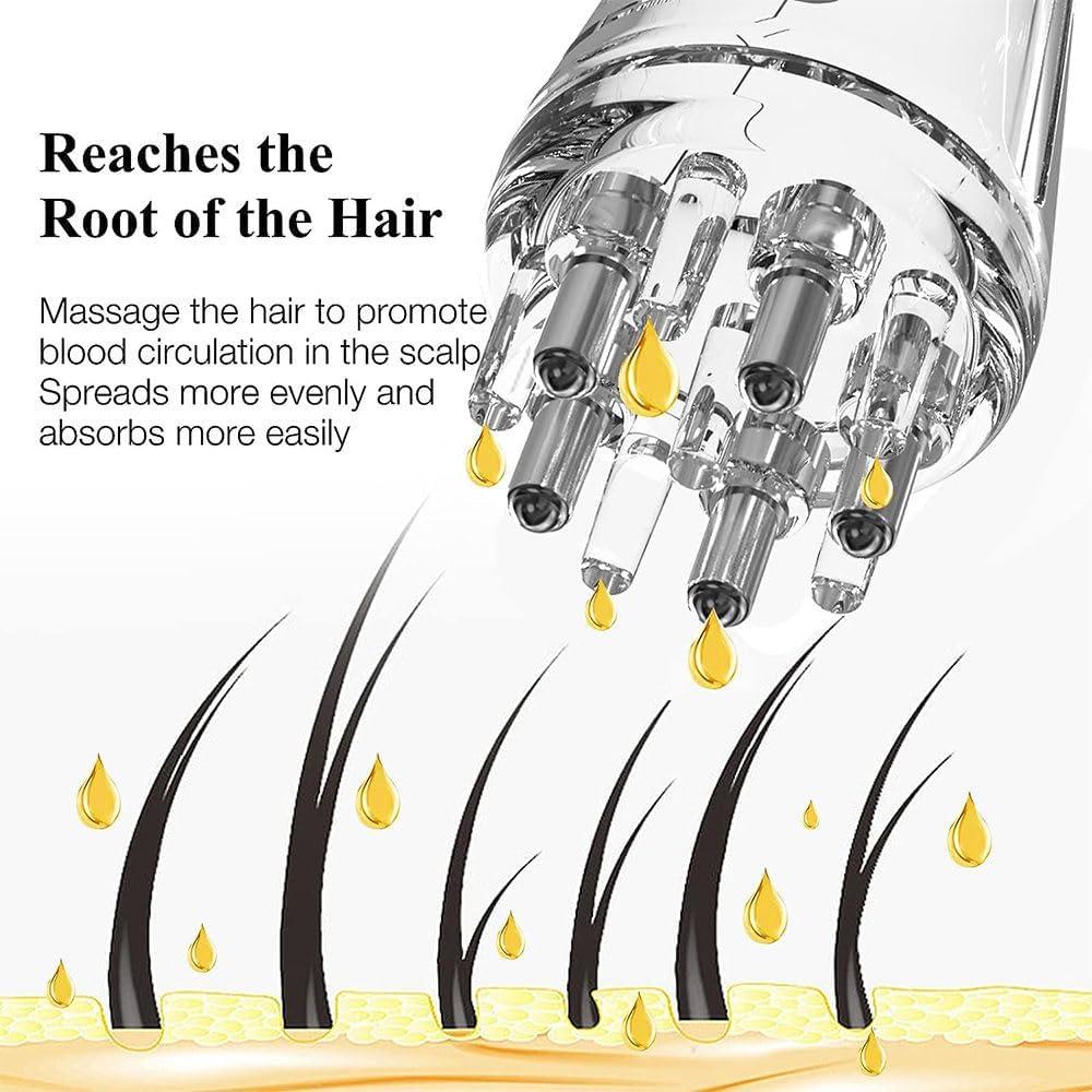 Xenos Xenos Hair Oil caps, Scalp Applicator Comb, Ball Root Comb applicator Bottle Scalp Massager Hair Growth Hair Massager for Hair Growth