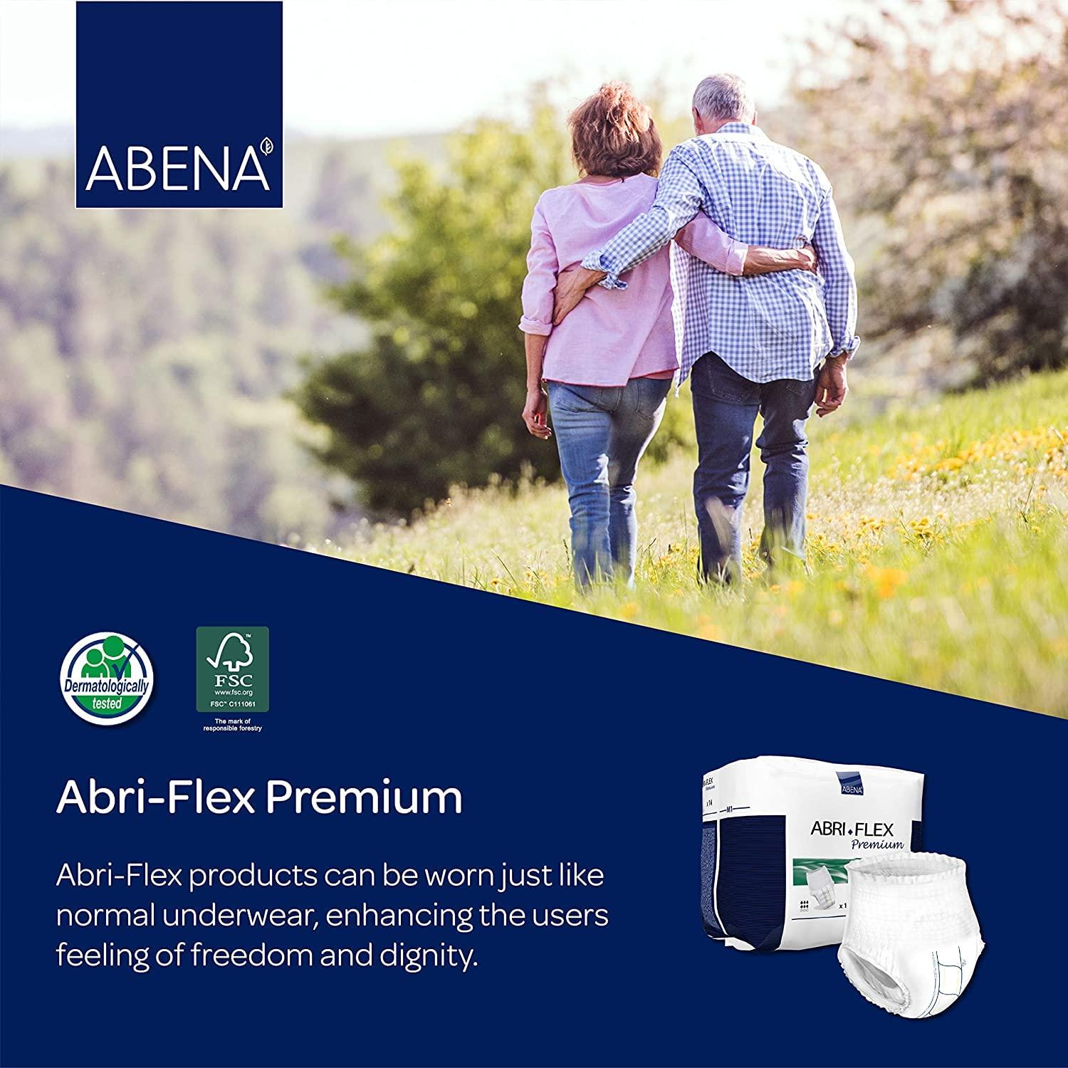 ABENA Abena Abri Flex Premium S1 60-90cm Hip/Waist Size, Pull Up, 1400ml