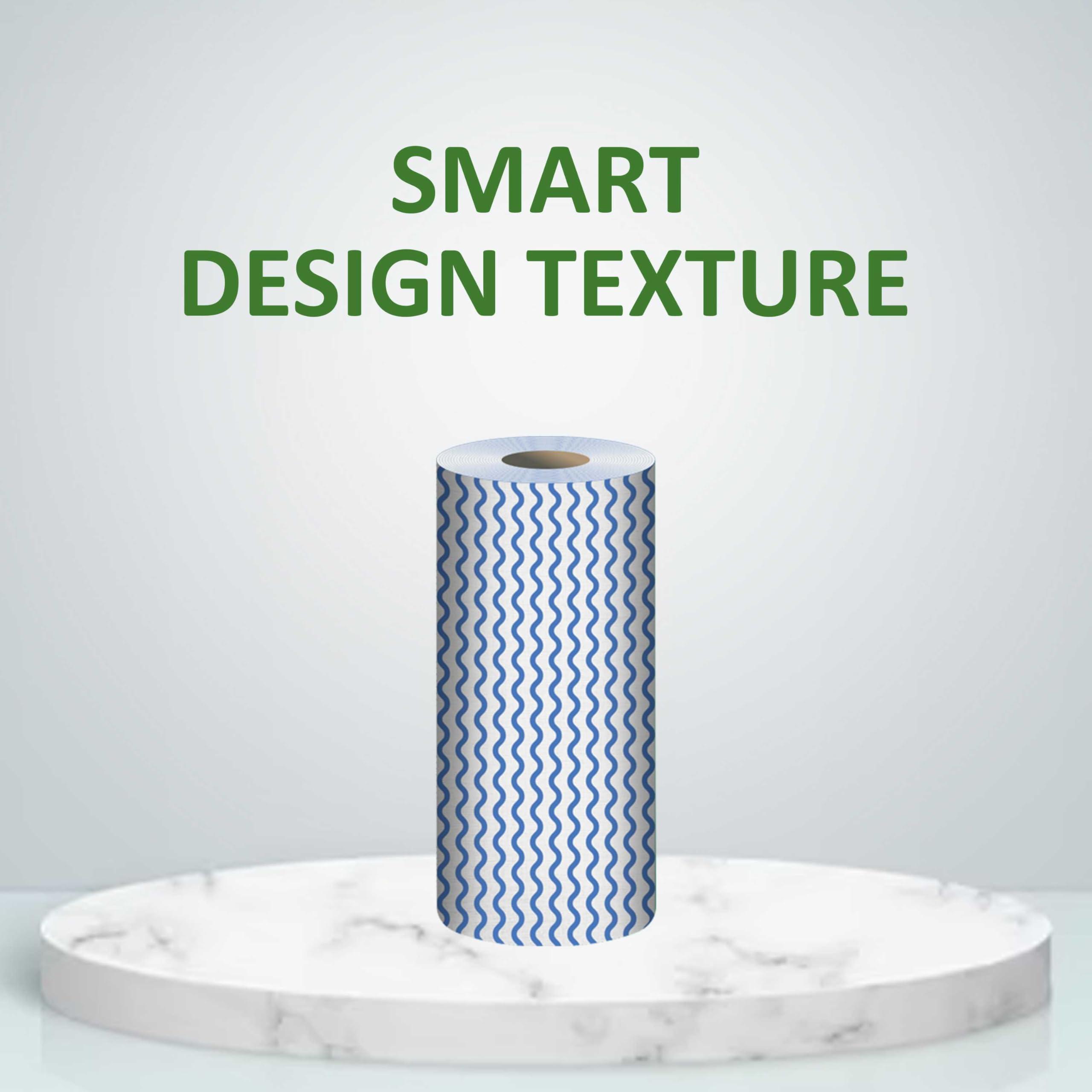 KRESSA Kressa Non Woven Kitchen Towel Roll | Reusable And Washable(Pack of 1)