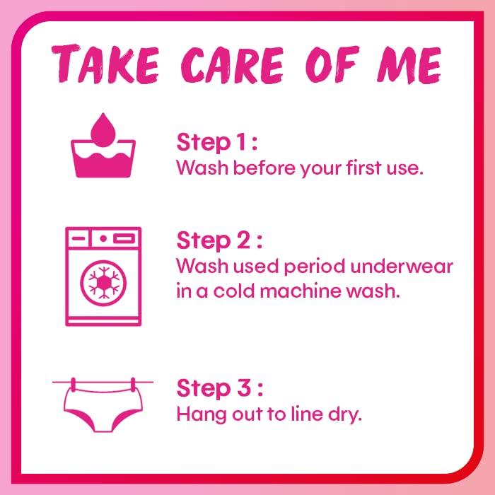 Kotex Kotex Reusable Period Underwear (Large size, pack of 1) for light/medium flow period protection | Leakproof with Odour Control | Easy to wash - Washable upto 50 times | Full Coverage