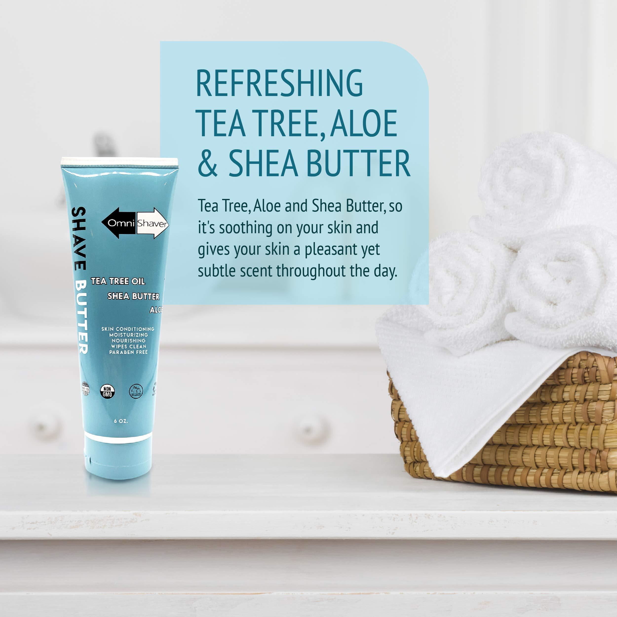 OmniShaver OmniShaver Shave Butter - The BEST Shaving Cream for Head Arms Legs and Body - Head Shaving Soap