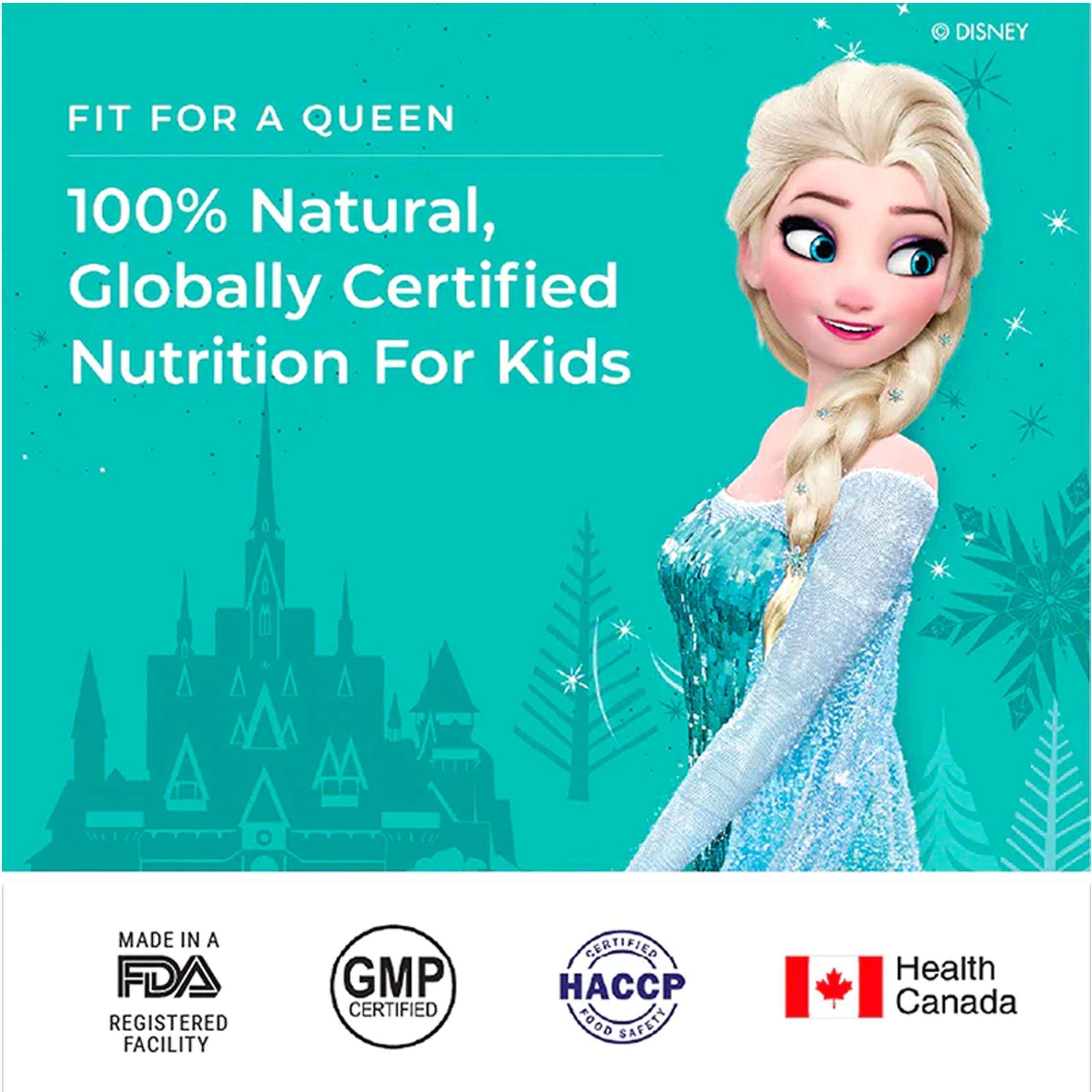 Wellbeing Nutrition Wellbeing Nutrition Frozen Elsa Melts | Vitamin B12, D3 & K2 for Kids (6+) | Supports Bone & Muscle Health, Cognitive Development & Energy, Heart Health | Exotic Mango Flavor (30 Oral Strips)