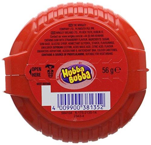 Wrigley's Wrigley's Hubba Bubba Snappy Strawberry Mega Long Chewing Gum, 3 x 56 g