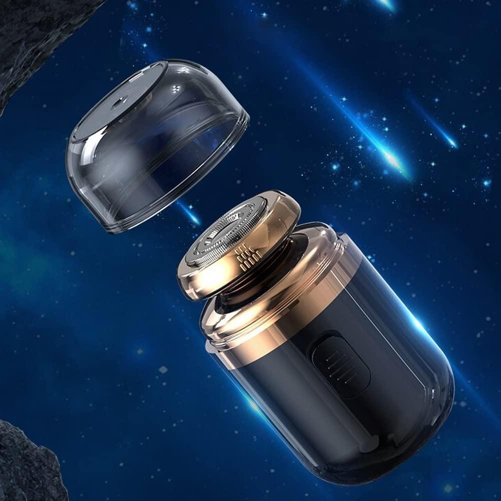 Tookie Tookie Mini Electric Shaver, Portable Automatic Razor For Men, Portable Pocket Shaver, Usb Rechargeable Rotary Shaver For Home, Car, Travel(Black)