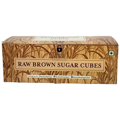 Nature Farm Organic Nature Farm Organic Brown sugar cubes 500g Half Teaspoon sized cubes for Tea Coffee Milk Approx 200 cubes
