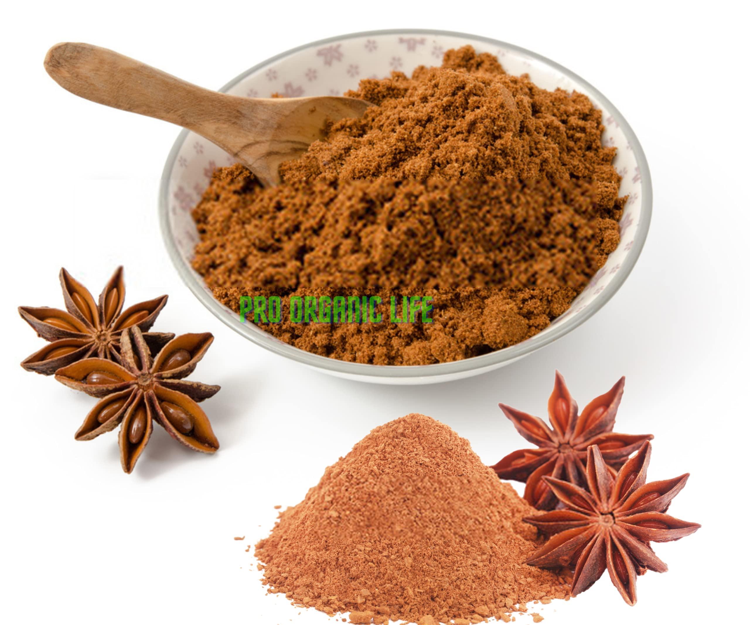PRO ORGANIC LIFE Pro Organic Life dried whole star anise powder spice Indian spices star herb powder 200 grm