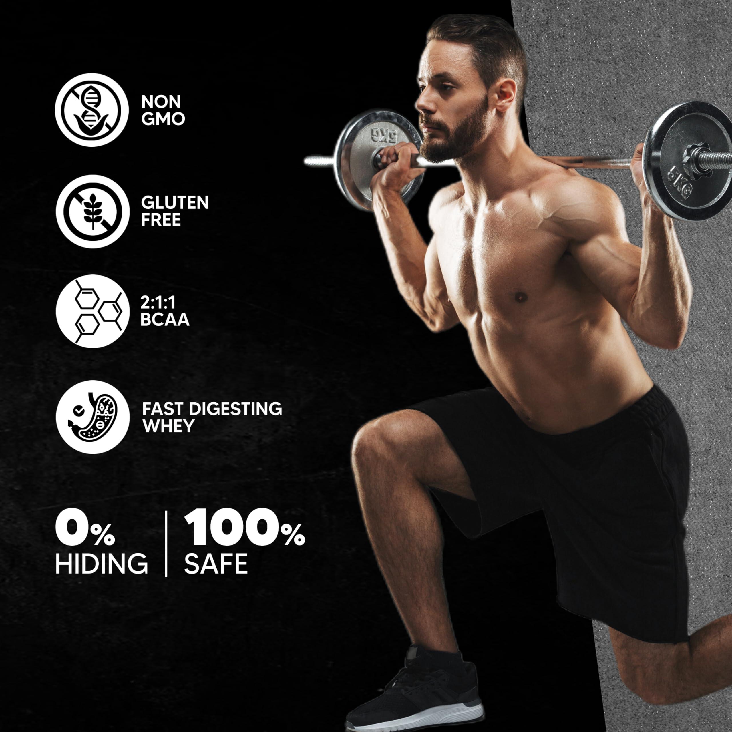 Asitis Nutrition AS-IT-IS Nutrition Whey Protein Concentrate 80% Unflavoured, Labdoor Certified (Whey Protein 1kg + BCAA 250gms)