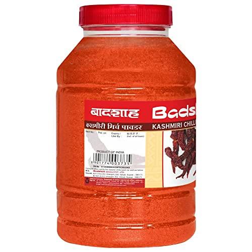 Badshah Badshah Kashmiri Red Chilli Powder/Natural and Fresh Lal Mirch Powder / 1 Kg/No Preservatives/Pack Of 1 / Basic Indian Spices