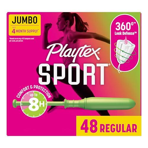 Playtex Playtex, Sport Tampons Regular Absorbency, White, Unscented, 48 Count