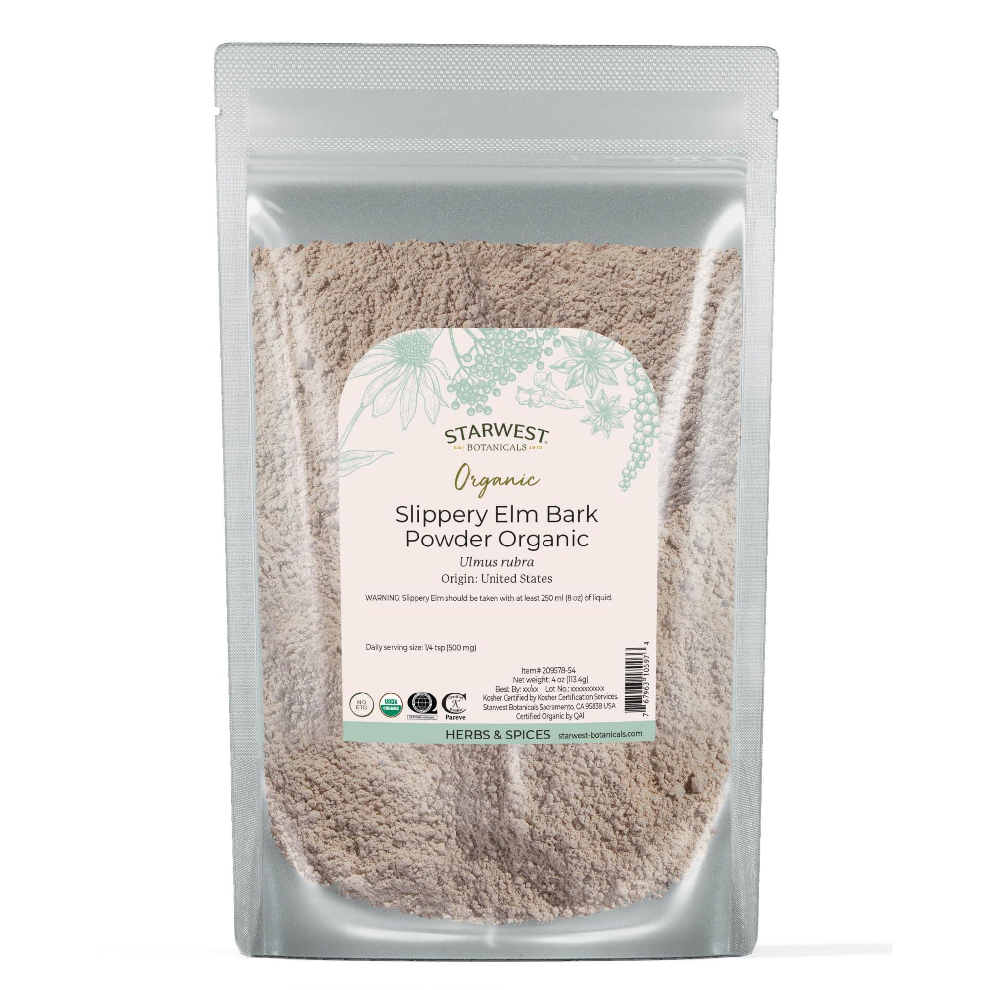 Starwest Botanicals Starwest Botanicals Organic Slippery Elm Bark Powder - 113 Gm