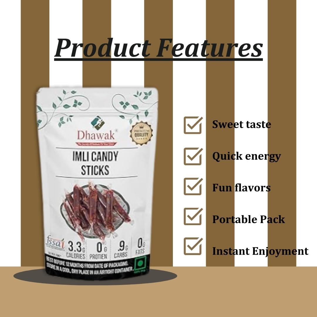 DHAWAK Dhawak Imli Candy Sticks - Natural Tamarind Sweets - 900 GMS.