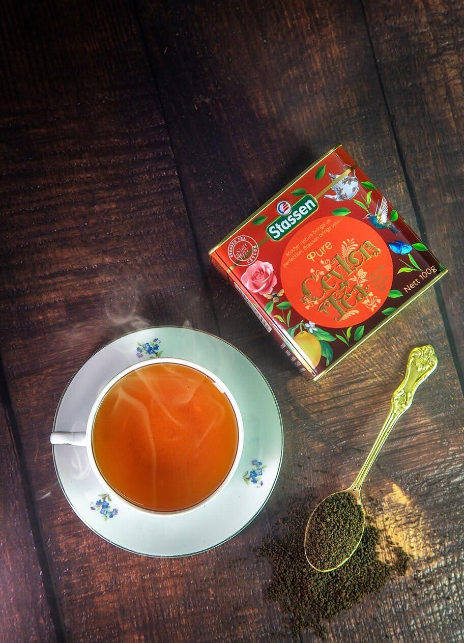 TIB-The Infinity Box TIB-The Infinity Box Raw Ceylon Tea Tin 100g Imported Unflavoured Black Tea Tin Pack 100g | Pack Of 3