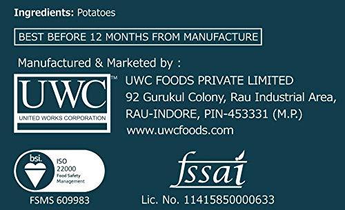 Yati's Yatis Dry Potato Sticks (Laccha/Sev), Ready to Fry or Bake Crispy & Crunchy Snack, No Preservatives, Perfect Tea-Time & Party Snack, Fully Falahari for Fasting - 300g (150g x 2)