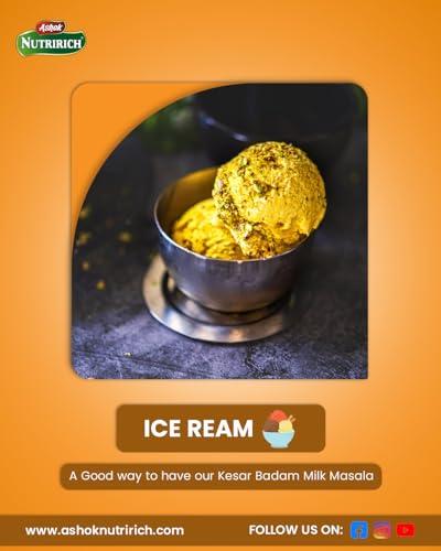 ASHOK NUTRIRICH Ashok Kesar Badam Milk Masala Powder (Kesar Badam, Pack of 3)