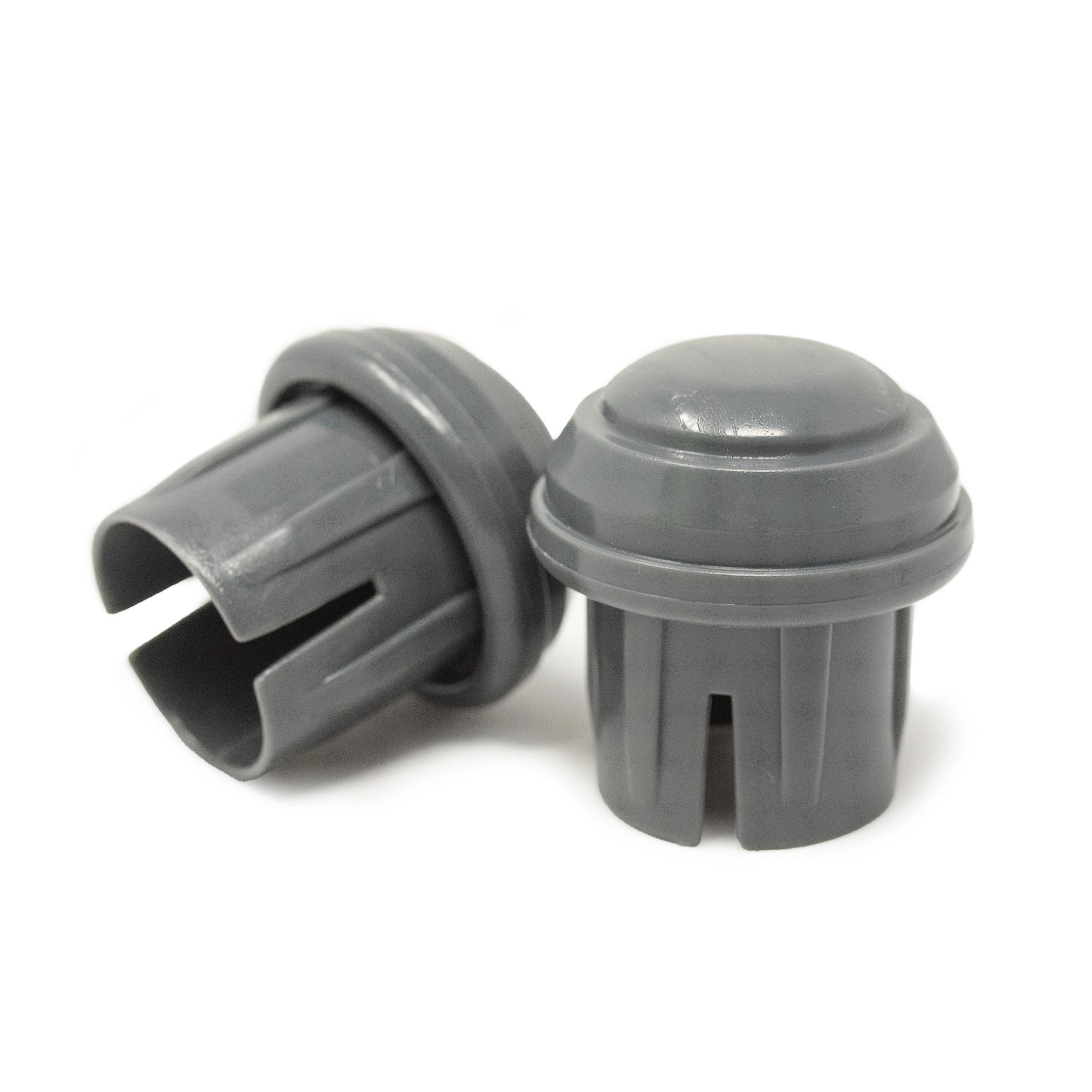 Top Glides Durable Mushroom Walker Glide Caps - Gray (3 Pairs)