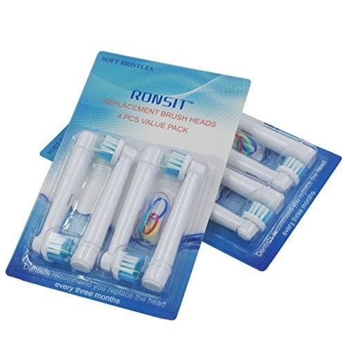 Ronsit Ronsit 4 pcs Replacement Brush Heads Compatible with Oral-B Electric Toothbrush