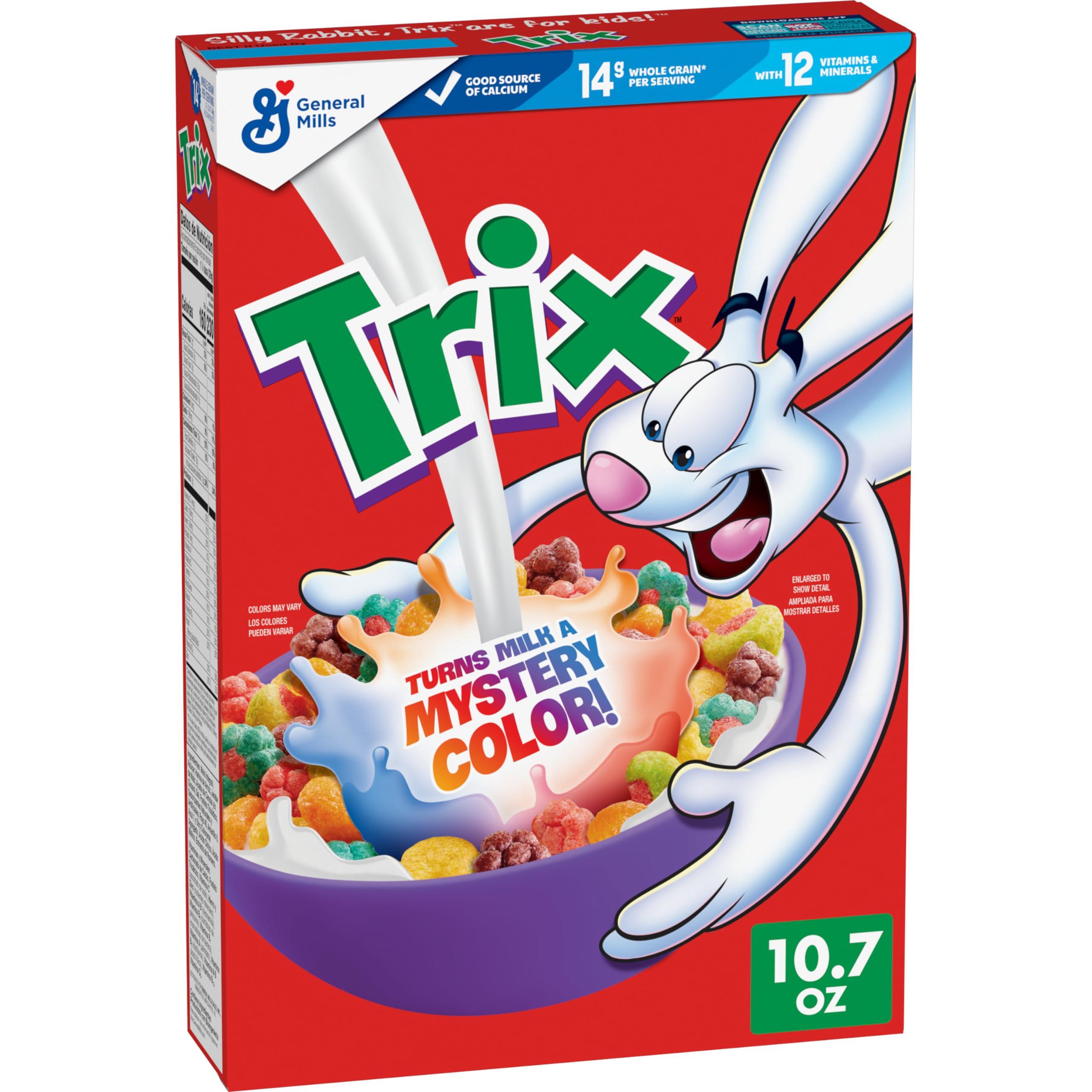 General Mills General Mills Trix Fruit Flavored Sweetened Corn Puffs Cereals, 10.69 oz 303 g