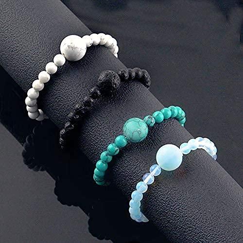 Cease Sickness Cease Sickness, Moonstone Morning Sickness Wristband, Mermaid Glass, Crystal Motion Sickness Bracelet, Helps Ease Car Sickness, Seasickness, Dizziness, Nausea from Being Pregnant or Traveling