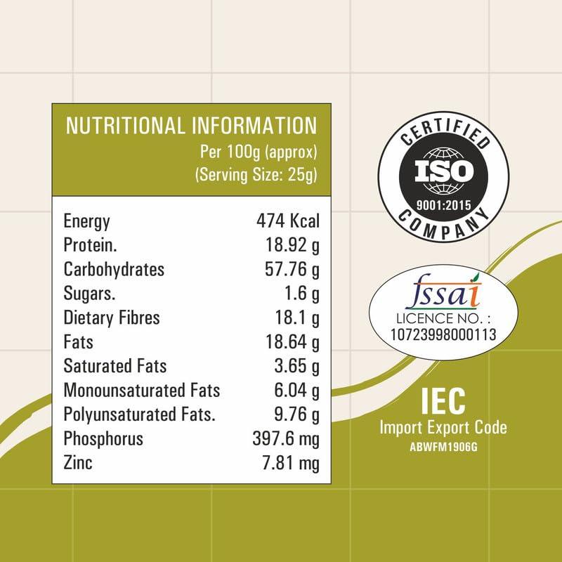 M.BHAVANI M.BHAVANI Raw Pumpkin Seeds 100gm | Pumpkin Seeds for Eating | Unroasted Pumpkin Seed | Healthy Snacks | Diet Food | Immunity Booster | High Protein Rich Superfood (Pack Of 2)