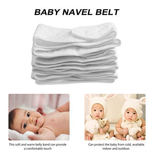 Artibetter ARTIBETTER Umbilical Hernia Belt 10Pcs Breathable Baby Belly Button Bands Cotton Infant Navel Belts Newborn Hernia Care Belly Wraps