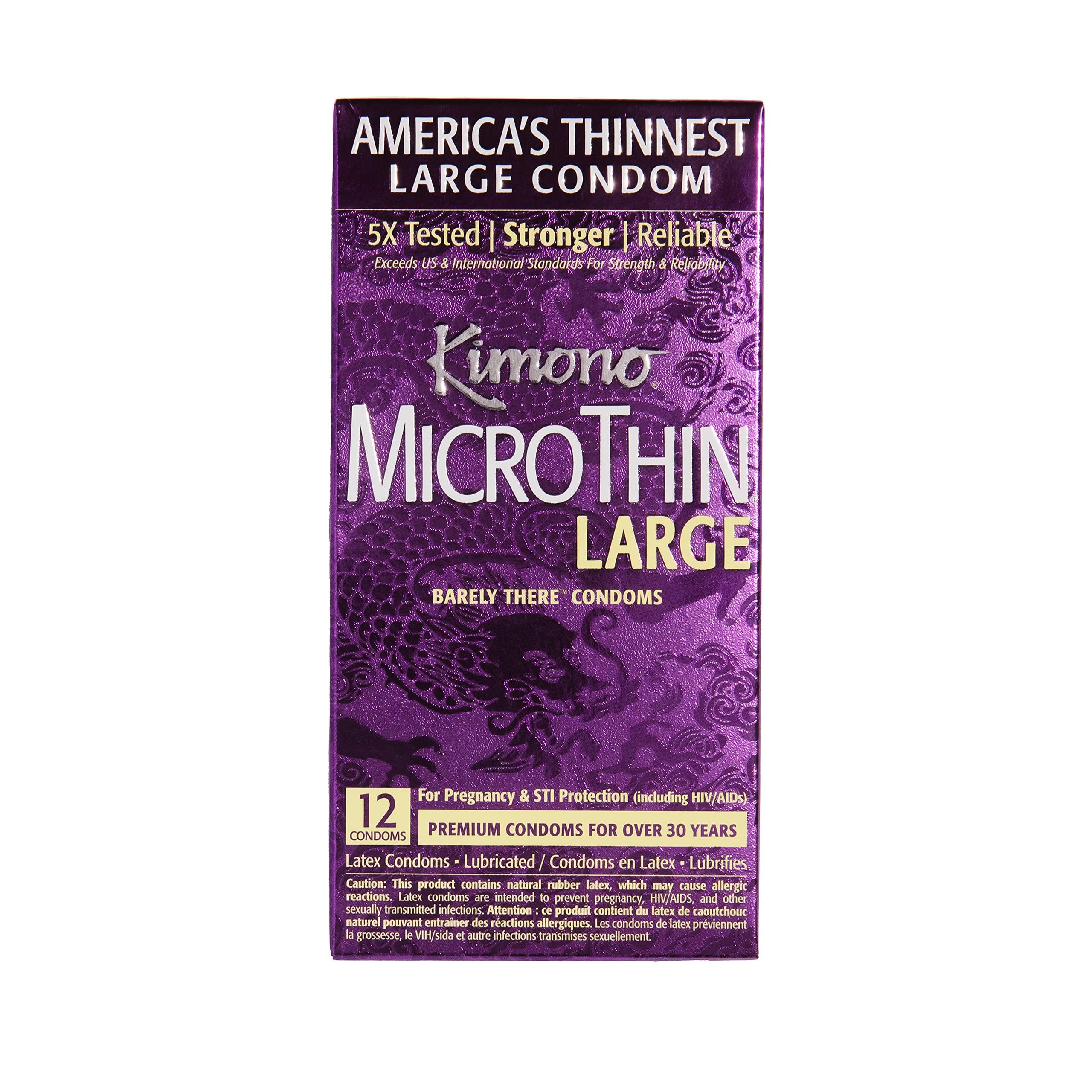 Kimono Mayer Laboratories Kimono MicroThin Condoms, Large Size 12 CT