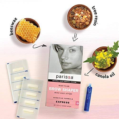 Parissa Parissa Hair Removal Systems Wax Strips Mini Eyebrow 32 Count