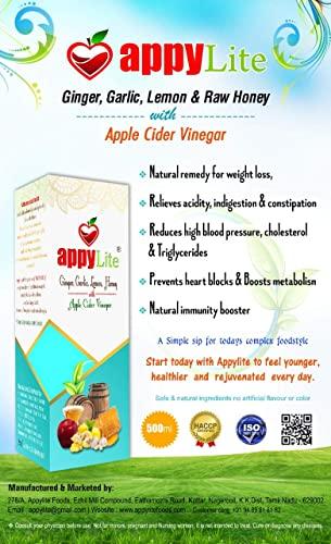 Appylite Appylite Apple Cider Vinegar with Ginger, Garlic, Lemon and Honey - 500ml
