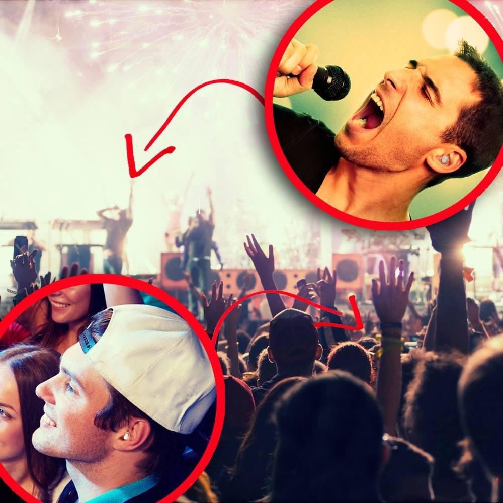 Rave Ear Plugs Rave High Fidelity Ear Plugs: HiFi Hearing Protection for Music, Concert; Noise Reducing Earplugs Help Stop Tinnitus; Ear Buds Filter Noise for Ear Protection (Black Case) (2 Pairs - 19 / 25 Decibel)