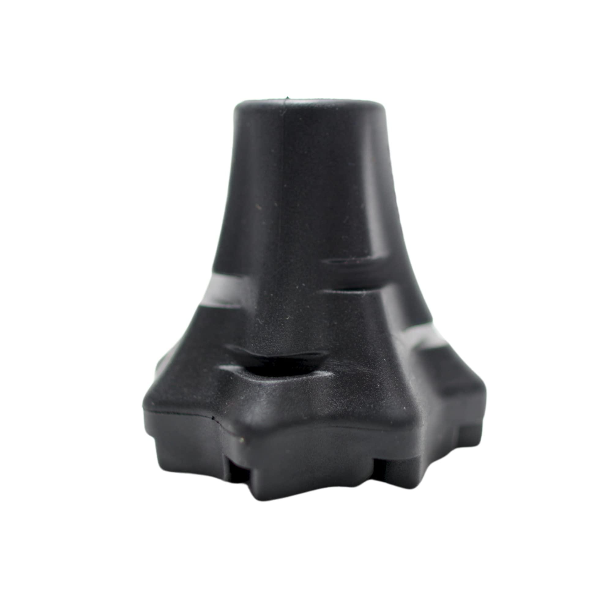 DynamoMe Dynamo Walking Cane Cyclone Tip is The Best Oversized 3/4 Inch is The Best Available. Its Soft All-Terrain Design Allows Water and Dirt to Escape Thru Vents Making It The Grippiest Cane Tip.