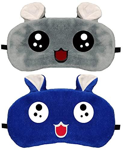 JUZZII JUZZII™ Velvet Cute Doll Sleeping Blindfold Eye shade Mask for Men Women Girl Boy M.No.75-76